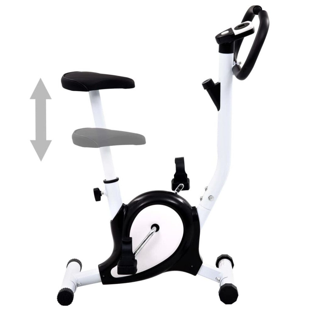 Vidaxl Exercise Bike With Belt Resistance Hometrainer Gym Cardio Bicycle Black
