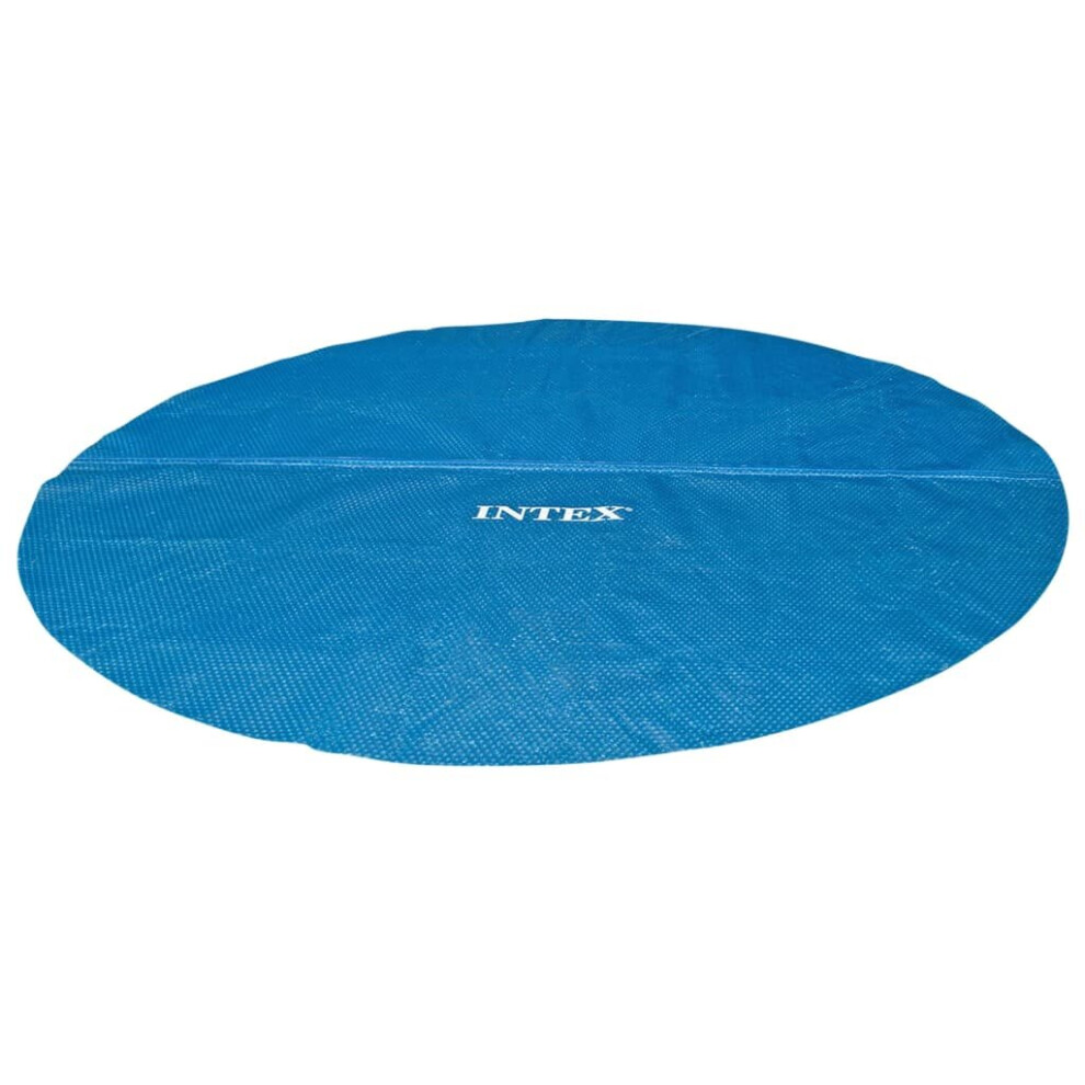 Intex Solar Pool Cover Pool Protector Pool Safety Cover Blue Polyethylene
