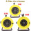 (50M) 15/25/50M Extension Cable Reel  4Way Power Strips 3
