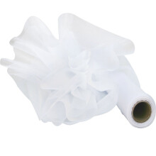 (White, 29CM X 26M) Time to Sparkle Organza Roll Fabric Wedding Chair Sash Bows Table Runner Party Decor Swags Gift Ribbon Home Decoration Crafting Supplies DIY Christmas