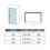 AICA (800mm) BLACK Frame Pivot Shower Door Enclosure Glass 6