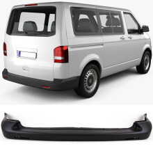 VW Transporter T5 & T5.1 2004-2012 Rear Bumper Mat Black Textured W/O Parking Sensor Holes