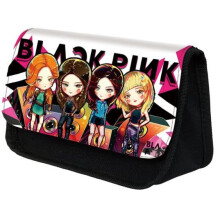 (I) BLACKPINK Group JISOO JENNIE ROSÉ LISA Girls Pencil Case Pencil Case Canvas Gift