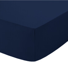 (Navy, 4FT Small Double ) Extra Deep 16" (40cm) Fitted Bed Sheets