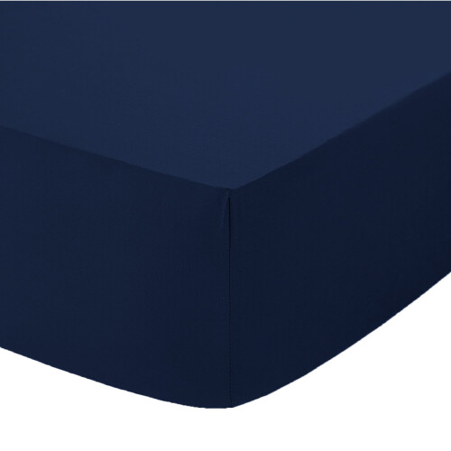 (Navy, 4FT Small Double   ) Extra Deep 16" (40cm) Fitted Bed Sheets