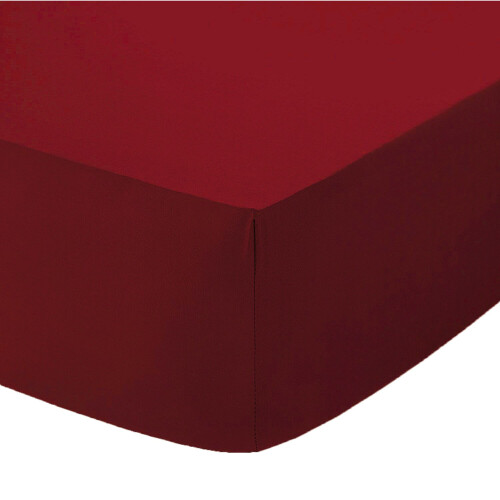 (Burgandi, pillow Case) Extra Deep 16" (40cm) Fitted Bed Sheets