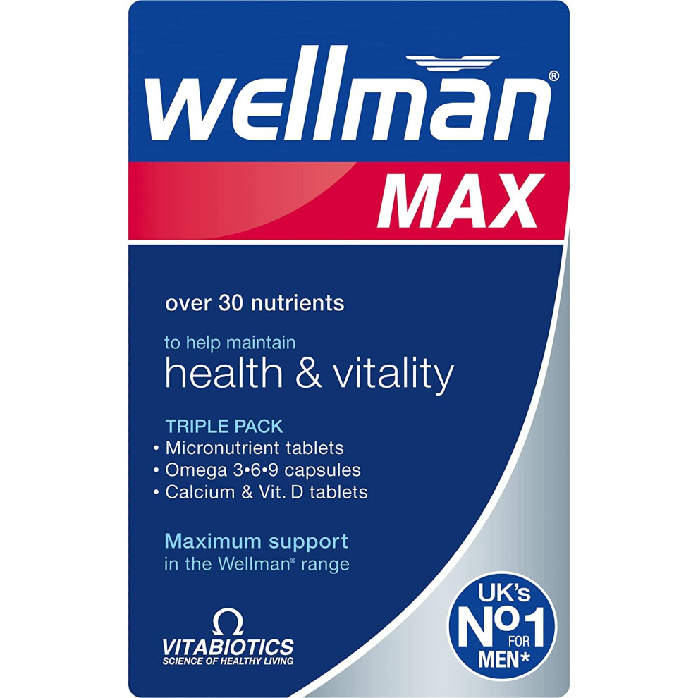 Vitabiotics Wellman Max Capsules & Tablets | 28+28s