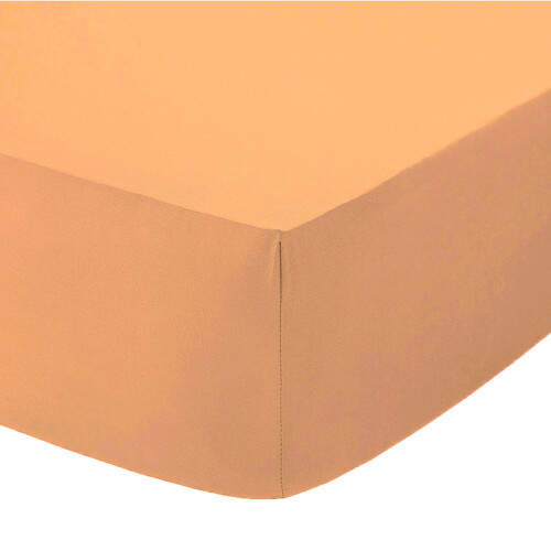 (Peach, 4FT Small Double   ) Extra Deep 16" (40cm) Fitted Bed Sheets