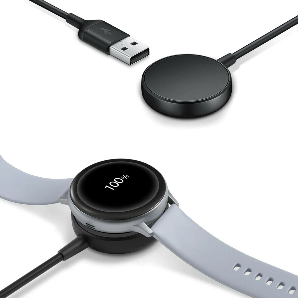 Official Samsung Galaxy Watch Wireless Charger Cable In Black