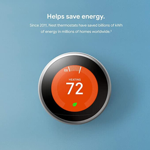 Google Google Nest Learning Thermostat - Programmable Smart Thermostat for Home - 3rd Generation 2