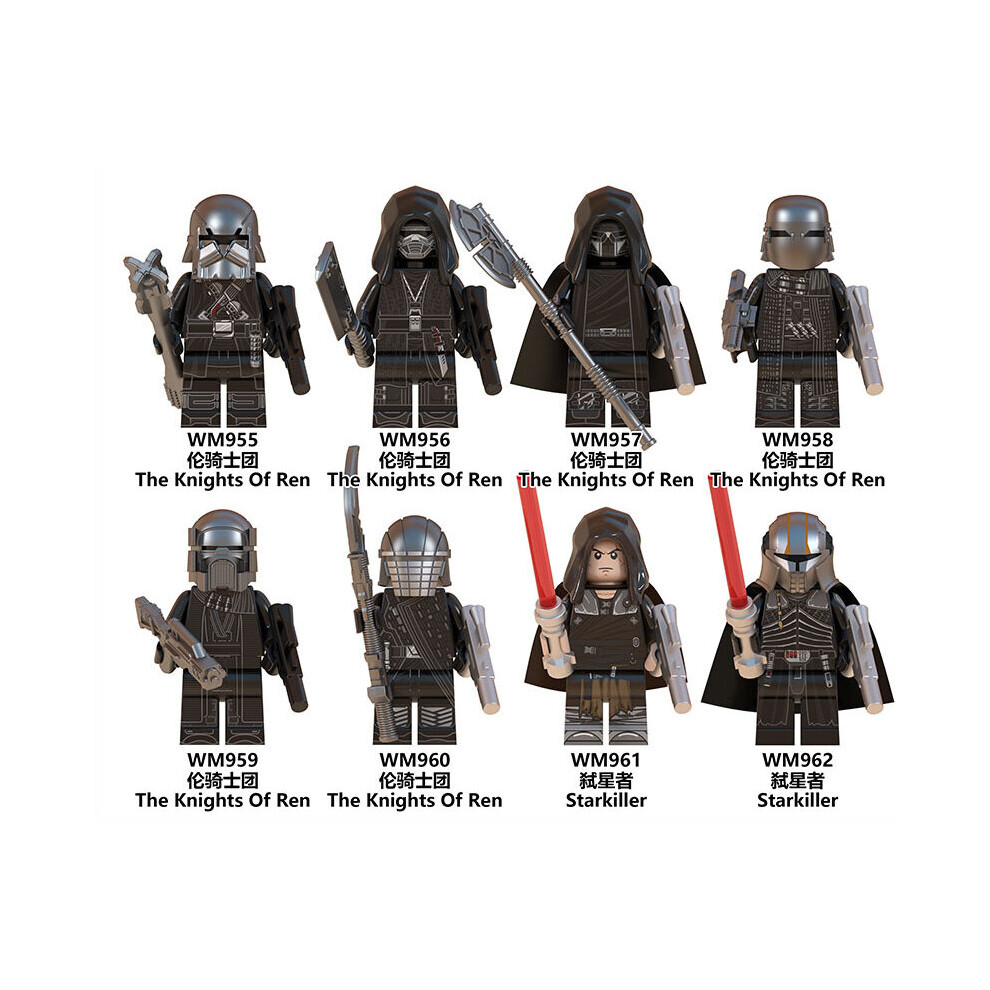 8pcs Star Wars Knight Of Ren Minifigures Fit Lego