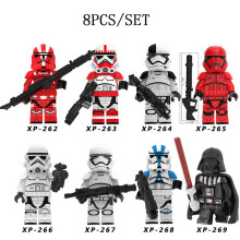 8Pcs Star Wars Stormtrooper Minifigures Blocks
