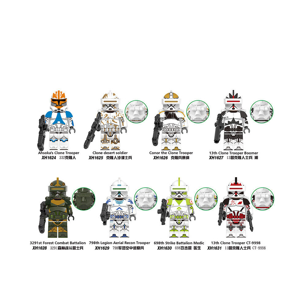 Star Wars Clone Troopers Minifigures Kids Toys Gifts Fit Lego