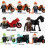8Pcs Ghost Rider Motorcycle Mini Figures Building Blocks Toy 1