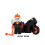 8Pcs Ghost Rider Motorcycle Mini Figures Building Blocks Toy 8