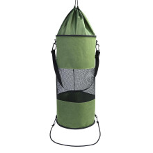 (Army Green) Boat Trash Bag Portable Mesh Trash Bag Outdoor Leak-proof Garbage Storage For Your Boat