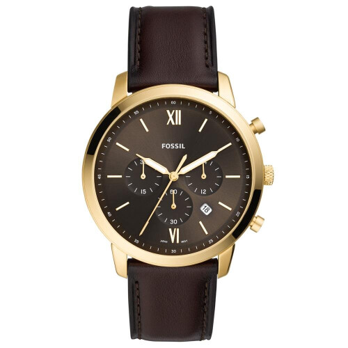 Fossil Fossil FS5763 Neutra Chronograph Brown Leather Men's Watch