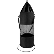 (Black) Boat Trash Bag Portable Mesh Trash Bag Outdoor Leak-proof Garbage Storage For Your Boat
