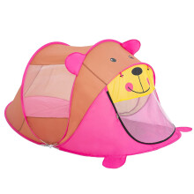 (Pink bear) Cute Cartoon Tiger Pop Up Tent Indoor Playhouses Children Play Tent For Toddler