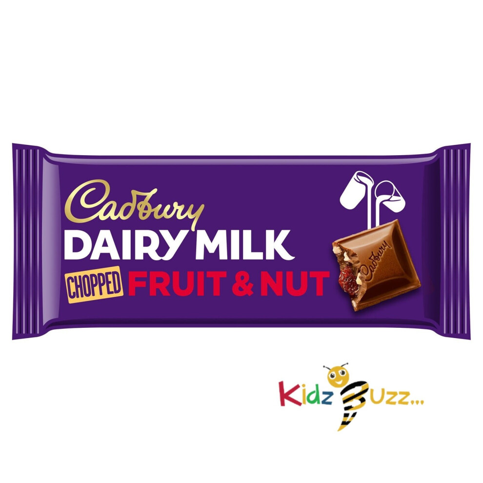 Cadbury Fruit & Nut Bar 95g (Box of 22)