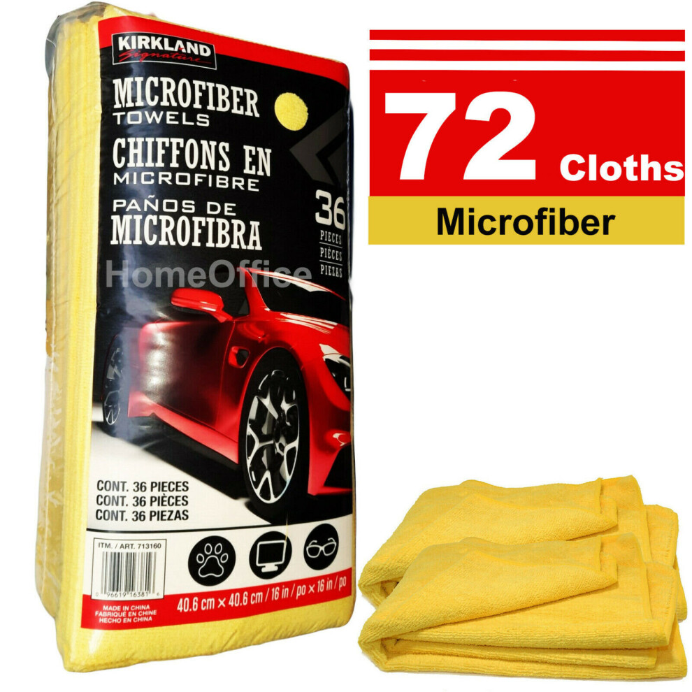 Kirkland Signature Ultra Plush Microfibre Towels - Pack Of 2 -72 Total