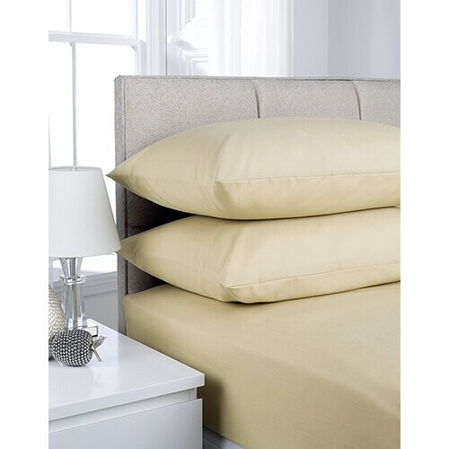 (King,  Latte ) Extra Deep Non-Iron Percale Pollycotton Fitted Sheets