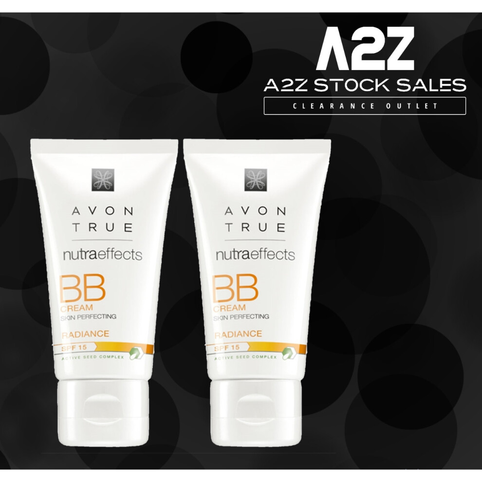 2x Avon True NutraEffects BB Cream Radiance SPF 15 - Medium