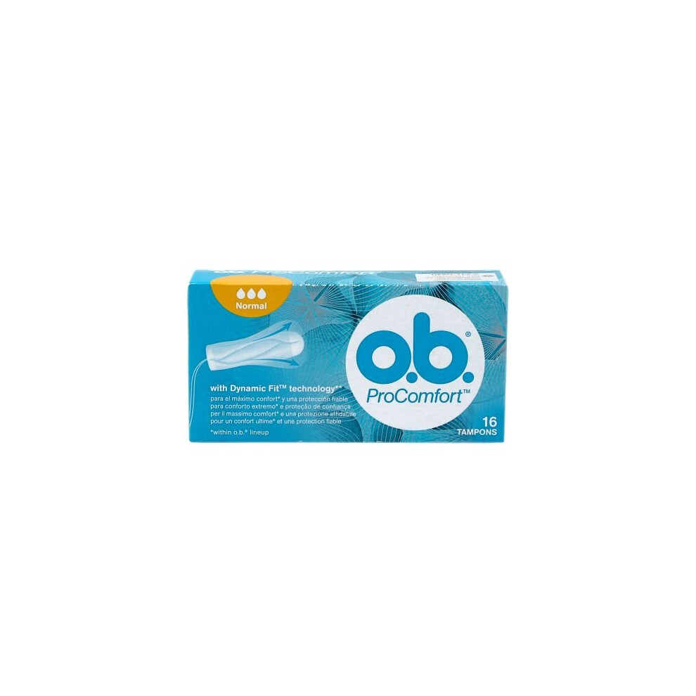 Johnson Johnson O.b. Procomfort Normal 16 Tampons With Dynamic Fit
