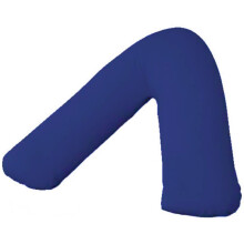 (V-Shaped, Royal Blue) Luxury V Shaped Pillow with Free Case
