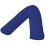 (V-Shaped, Royal Blue) Luxury V Shaped Pillow with Free Case 1