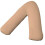 (Support pillow, Peach) Luxury V Shaped Pillow with Free Case 1