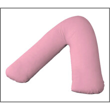 (Support pillow, Pink) Luxury V Shaped Pillow with Free Case