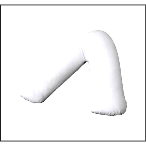 (Support pillow, White) Luxury V Shaped Pillow with Free Case