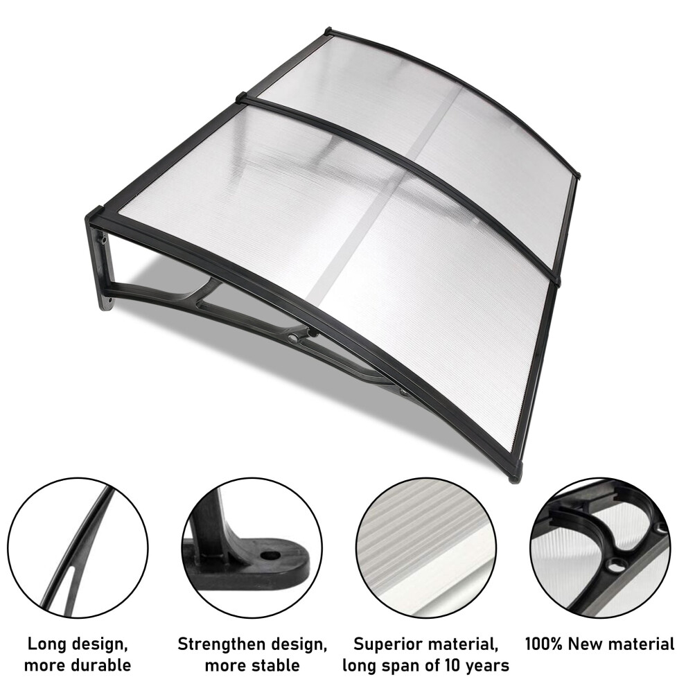 Door Canopy Awning Shelter Front Back Outdoor Porch Patio Window Roof Rain Cover