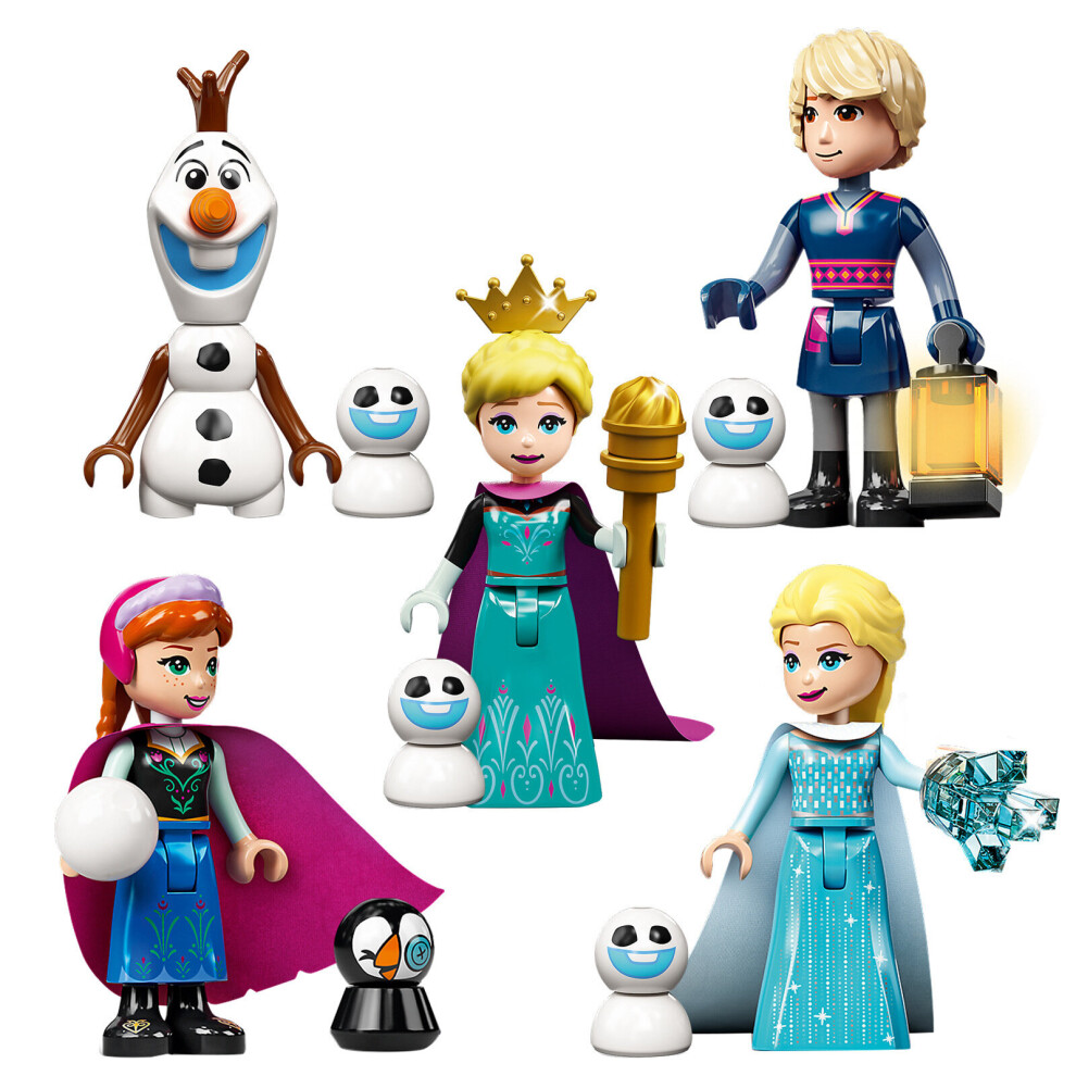 5PCS Minifigures Princess Snowman Building Blocks