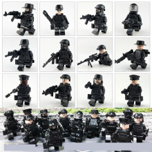 12PCS Building Blocks SWAT Policemen Minifigures