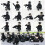 12PCS Building Blocks SWAT Policemen Minifigures 1