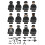 12PCS Building Blocks SWAT Policemen Minifigures 3