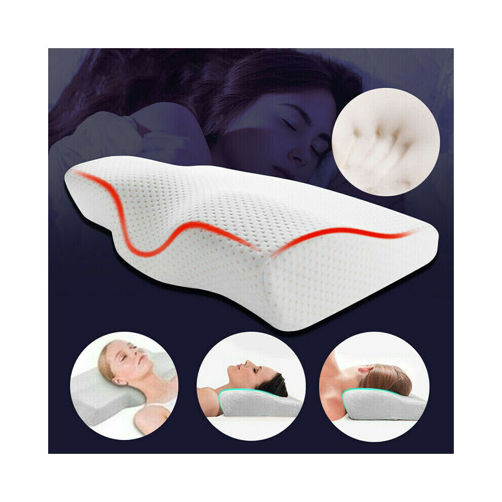 Memory Foam Pillow Contour Cervical Orthopedic Neck Support Pillow