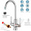Chrome Monobloc Mixer Tap | Ceramic Twin Lever Kitchen Tap 6