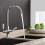 Chrome Monobloc Mixer Tap | Ceramic Twin Lever Kitchen Tap 7