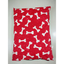 (Red Bone) Dog Bed -Pet Washable Zipped Mattress Cushion Cover