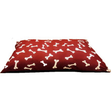 (Brown Bone) Dog Bed -Pet Washable Zipped Mattress Cushion Cover