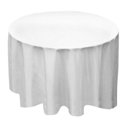 (White 54'', 1) Time to Sparkle Round/Square/Rectangle Polyester Tablecloth Table cover Cloth Wedding Large Table Cloth