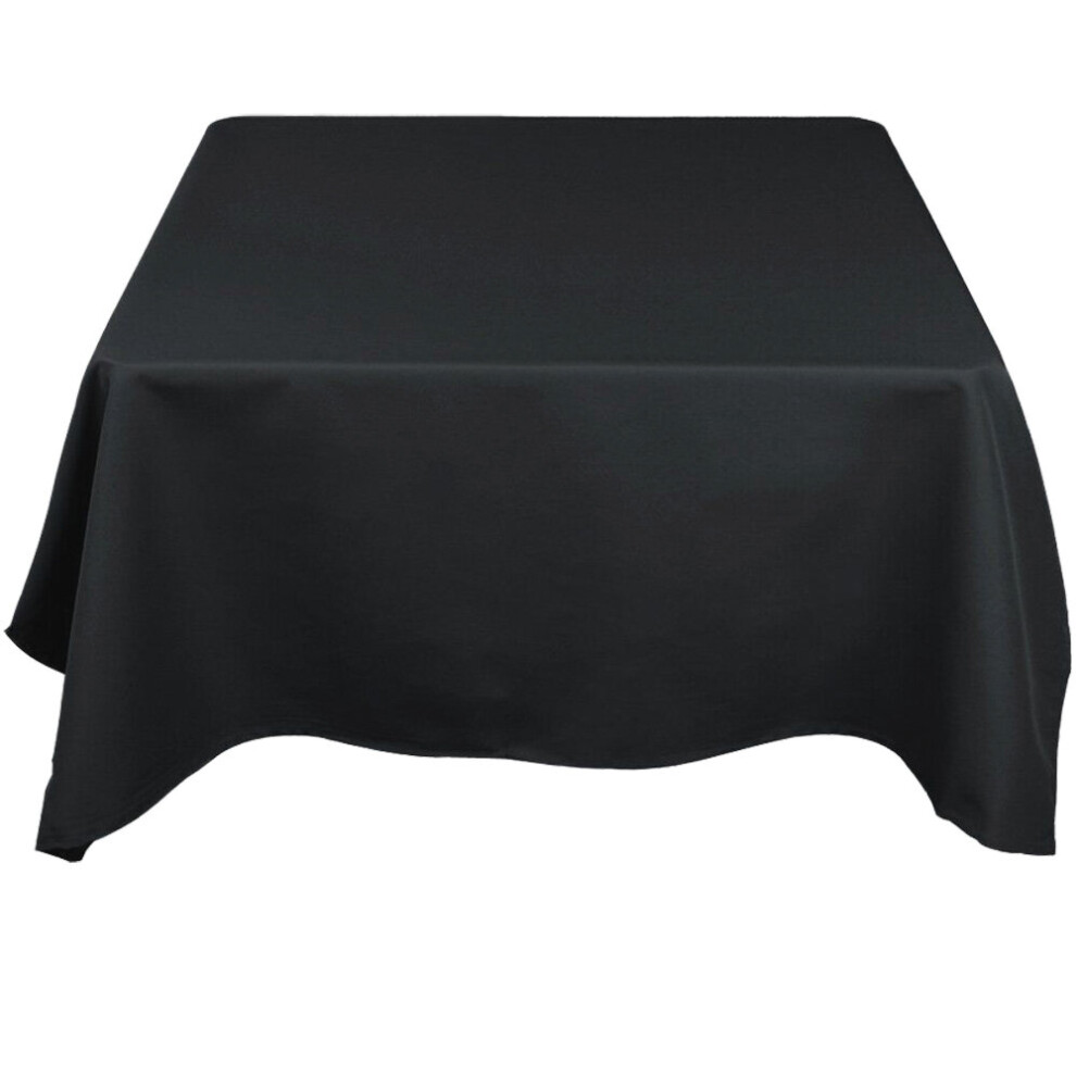(Black 48''x48'', 1) Time to Sparkle Round/Square/Rectangle Polyester Tablecloth Table cover Cloth Wedding Large Table Cloth
