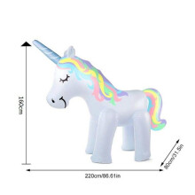 (Unicorn-B) Giant Unicorn Elephant Sprinkler inflatable, Splash and Sprinkle Water Beach Garden Outdoor Spray Water Toys for Kids Toddlers
