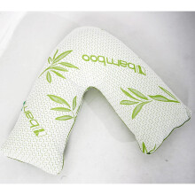 Shredded Memory Foam Bamboo V Shaped Pillow for Nursing & Pregnency