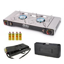 (4) NJ SG-2SS Double Burner Gas Stove Outdoor Bag Case