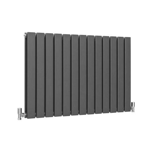 (Anthracite, 600 x 910mm) Flat Panel Radiators Horizontal Vertical Heater 1