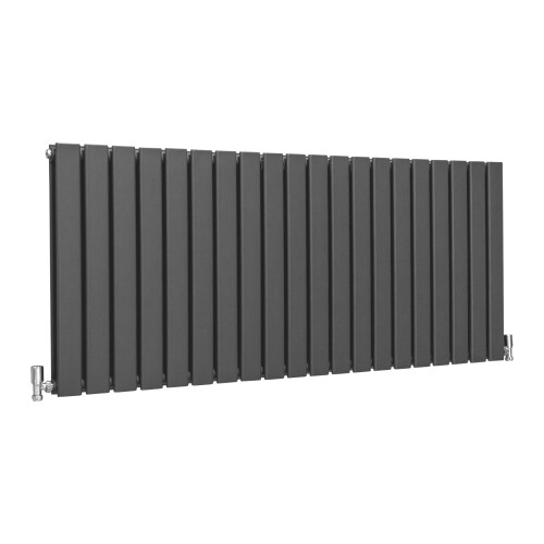 (Anthracite, 600 x 1400mm) Flat Panel Radiators Horizontal Vertical Heater 1
